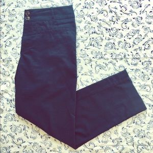 Anthropologie Cartonnier navy cropped pants size 4